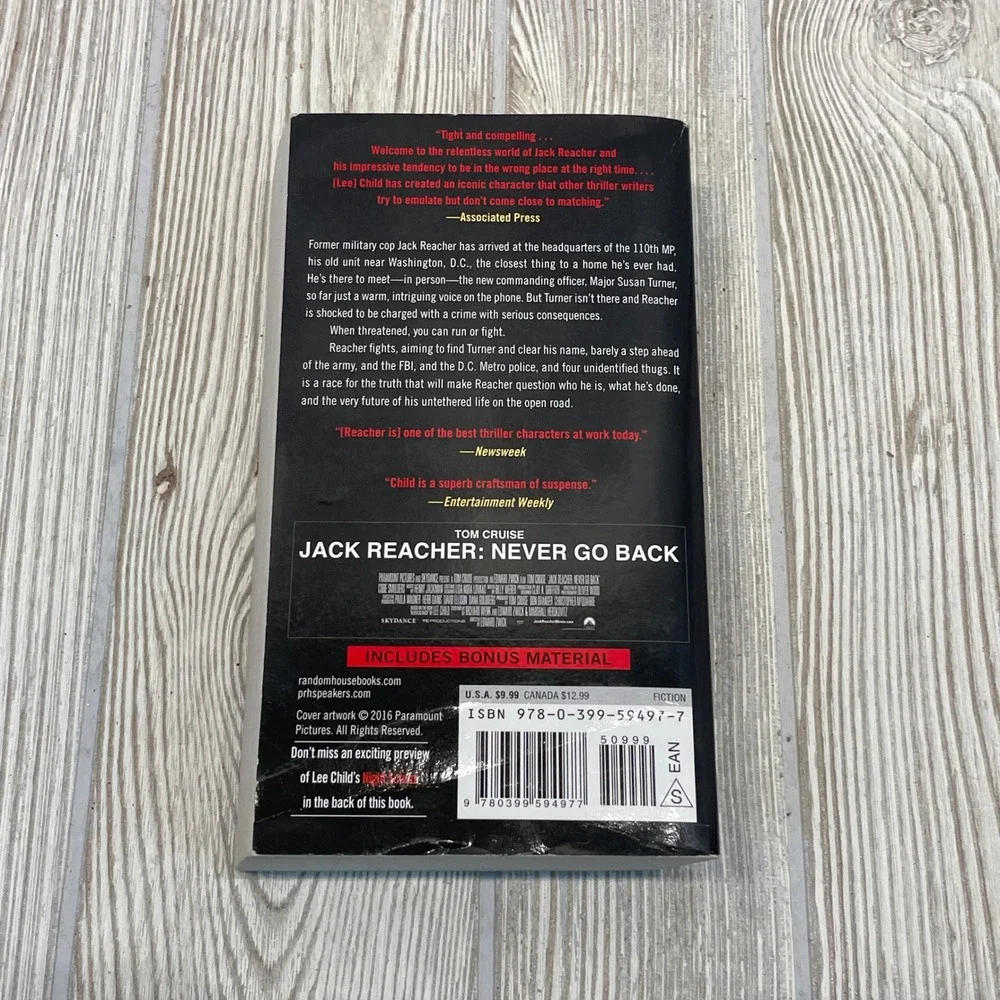 Lee Child Jack Reacher Book Lot Persuader Never Go Back The Hard Way Paperback